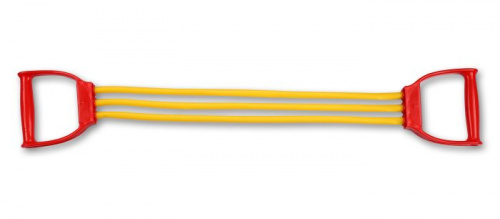 Эспандер 3 силик жгута Indigo Light 6-18 кг желтый 70 см SM-073 20793