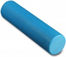 Ролик массажный для йоги 60*15 см голубой цельный IN022
