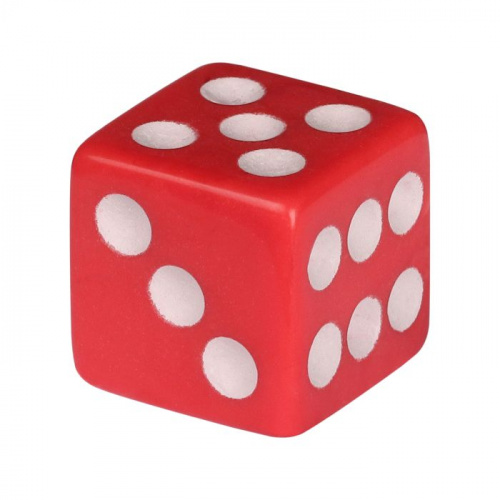 Зары (кубики игральные) 1,5х1,5 см красные (10 шт/уп) 26027 03479