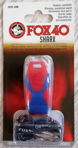 Свисток пластик Fox 40 Sharx красный 03509