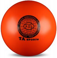 Мяч для художественной гимнастики 15 см оранжевый 20686