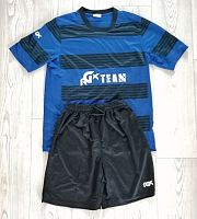 Форма футбольная S 46-48 (футболка+шорты) RGX сине-черная 997832