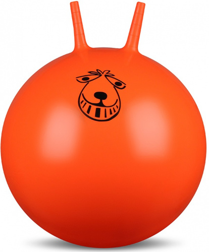 Мяч фитнес 45 см с рожками оранжевый IN004 23295