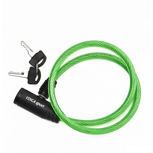 Замок вело 1200 х 8 мм VS 102.102 зеленый Vinca Sport 351254