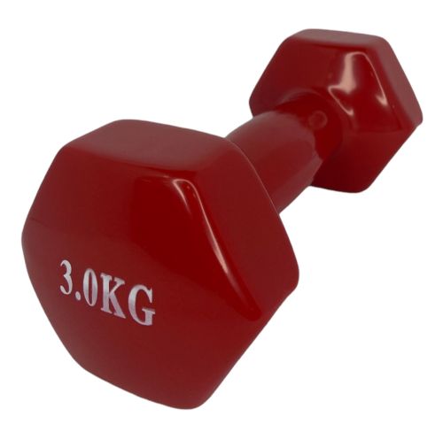 Гантель обливная 3 кг красная без бренда 995477