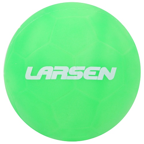 Мяч ПВХ 15 см Larsen PVC зеленый football светится в темноте 360509