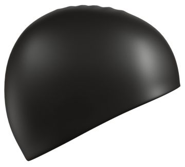 Шапочка для плавания силиконовая Standard черная 9973001