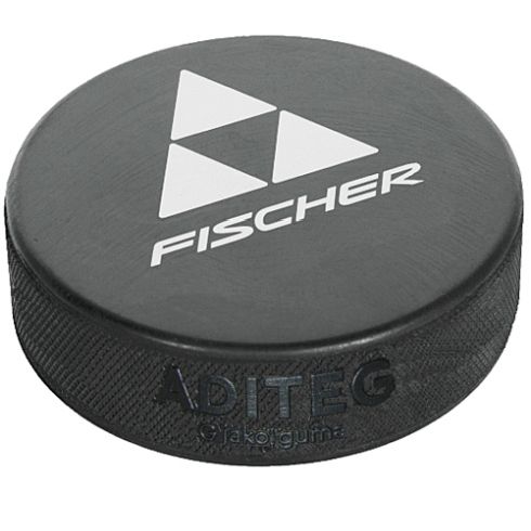 Шайба большая 7,6 см черная Fischer Game Pucks Logo H051223 370697 Шайба большая 7,6 см черная Fischer Game Pucks Logo H051223 370697