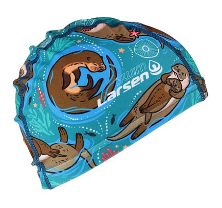 Шапочка для плавания детская Lyc LC105 бирюзовая 370096 фото 2
