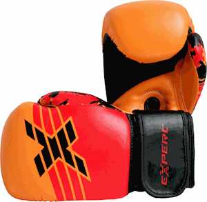 Перчатки боксерские 10 унц BGRC-1210 FIGHT EXPERT MILITARY красный Атака