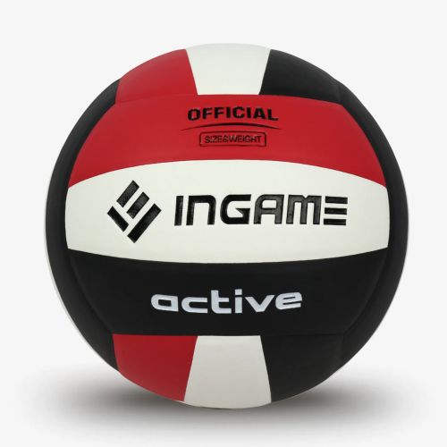 Мяч волейбольный Ingame Active IVB-101 черный-белый-красный 995557