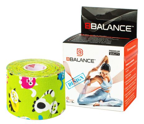 Тейп BBalance лайм кошки 5 м х 5 см 998733
