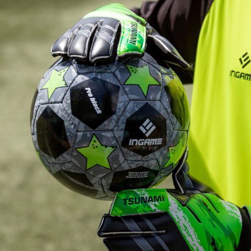 Мяч футбольный №5 Ingame Pro Black черный-зеленый 73186