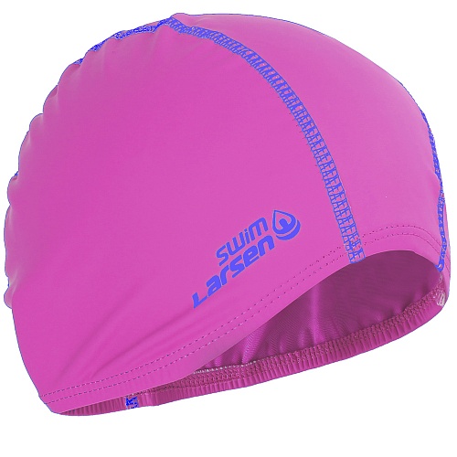 Шапочка для плавания PU Coated 3059 розовый/синий 339706
