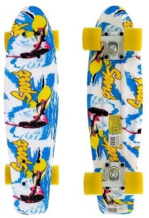Скейтборд 22х6" Пениборд граффити Sport APB-17.20 Atemi
