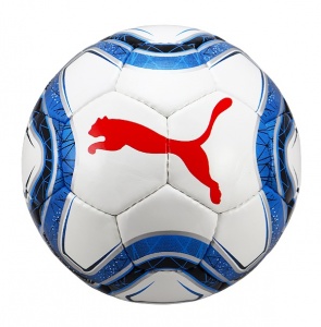 Мяч футбольный №5 Puma бело-синий 03313