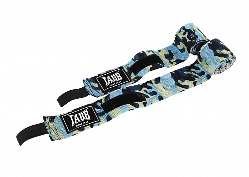 Бинты боксерские 3,5 м х/б камуфляж синий Jabb JE-3030 353509 фото 2