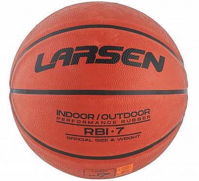 Мяч баскетбольный №7 Larsen RBI-7 вспен. резина 366511