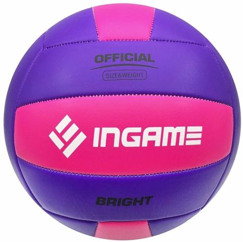 Мяч волейбольный Ingame Bright фиолетово-розовый 995558