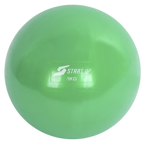 Медицинбол 1 кг ПВХ зеленый Start Up NT18024 d-11 см 356217