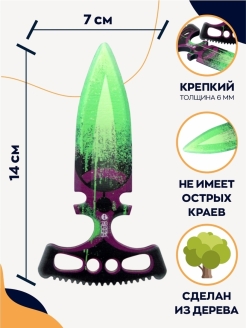 Макет ножа Тычковый нож фанера V2 6 мм 2 шт Кислота Acid Standoff 2 00453 фото 2