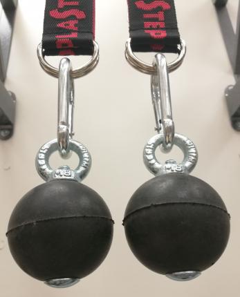 Лямки-шары для подтягиваний d-60 мм (2 шт) резина черный 998772 фото 3