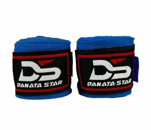 Бинты боксерские 3 м х/б + эластан синий Danata Star 995682 Бинты боксерские 3 м х/б + эластан синий Danata Star 995682