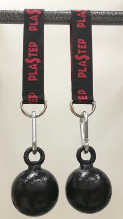 Лямки-шары для подтягиваний d-80 мм (2 шт) металл черный 998776 фото 2