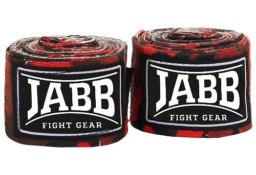 Бинты боксерские 3,5 м х/б камуфляж красный Jabb JE-3030 353510