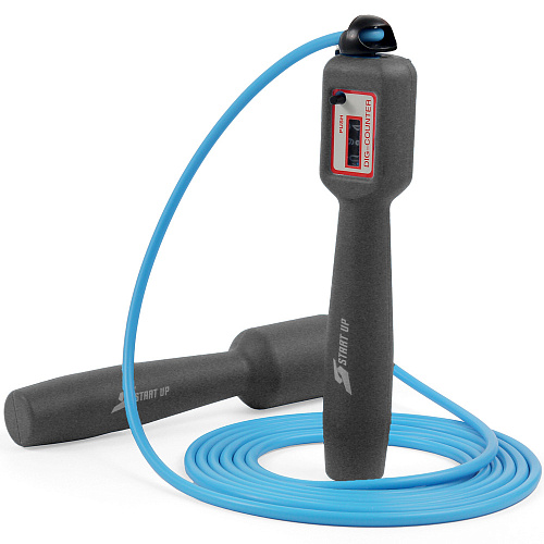 Скакалка со счетчиком 2,75 м ПВХ шнур черные ручки Start UP NT18031A 370778