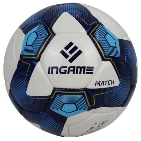 Мяч футбольный №5 Ingame Match Ball сине-белый 995504