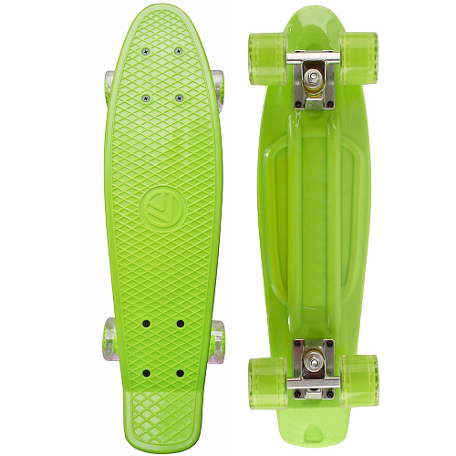 Скейтборд 22 х 6" (55 х 15 см) Пениборд Larsen Sunny 5 салатовый 360333