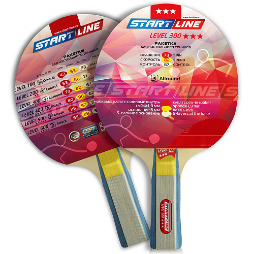 Ракетка для пинг-понга 3* Start line Level 300 12403 364796