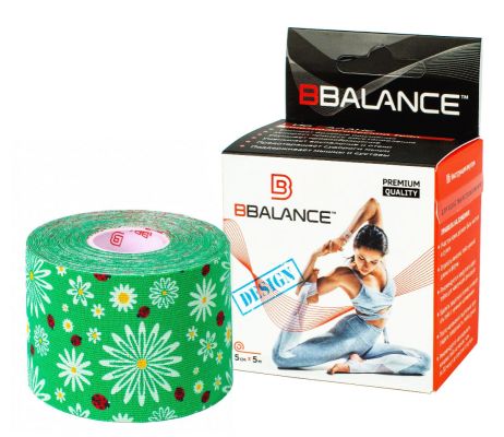 Тейп BBalance зеленый божьи коровки 5 м х 5 см 998735