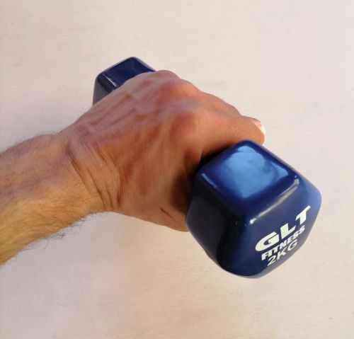 Гантель обливная 2 кг синяя GLT 995326 фото 2