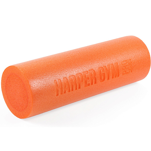 Ролик массажный для йоги 45*15 см оранжевый цельный Harper Gym ECE067 370881