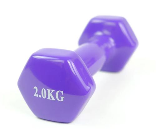 Гантель обливная 2 кг фиолетовая без бренда 995495 Гантель обливная 2 кг фиолетовая без бренда 995495