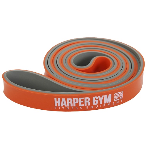 Эспандер-кольцо замкнутое 2,08м х 4,5мм х 2,2 см серо-оранж 22 кг Harper Gym NT18008 356167