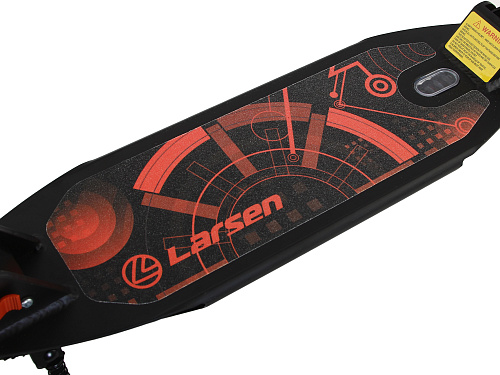 Самокат 200 мм черно-оранжевый Larsen Force Black/Orange 360322 фото 3
