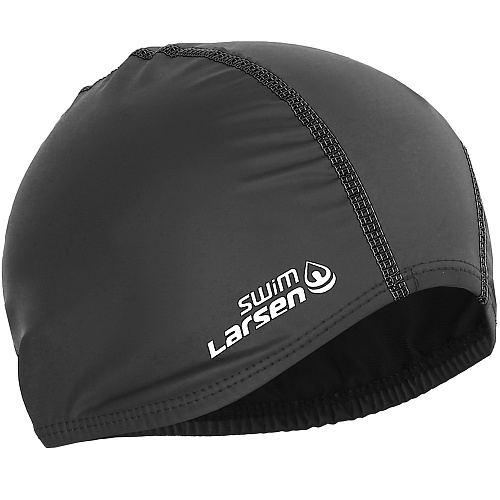 Шапочка для плавания PU Coated 3059 черный 297008