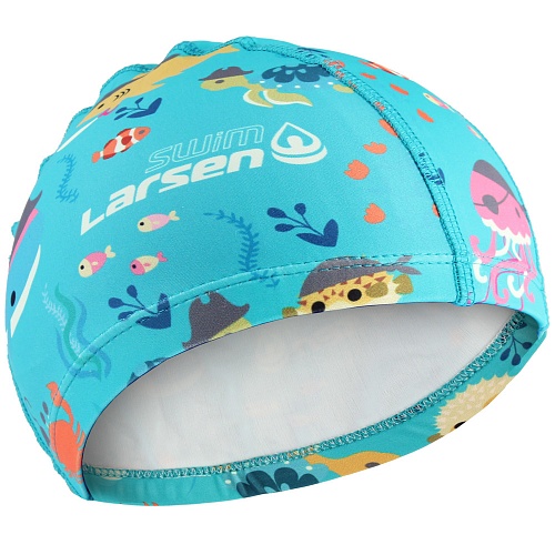 Шапочка для плавания детская Lyc LC103 бирюзовая 365360
