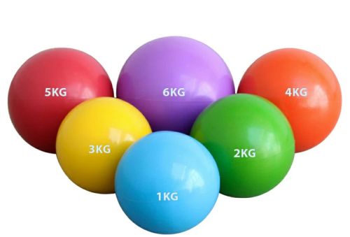 Медицинбол 1-5 кг (набивной мяч) набор из 5 шт 995322 Медицинбол 1-5 кг (набивной мяч) набор из 5 шт 995322