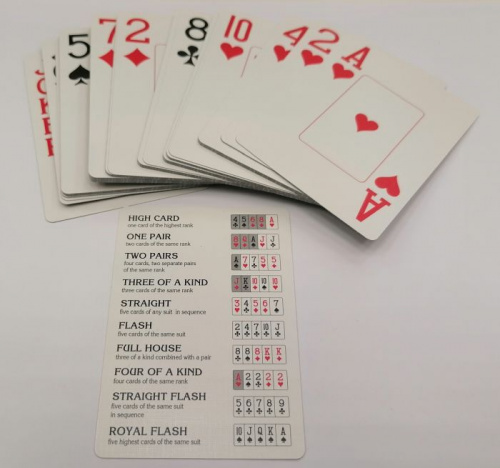 Карты 54 шт Poker Go синие ИН-9065 фото 3