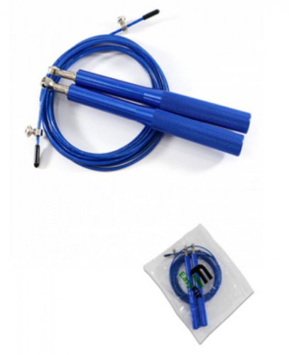 Скакалка 3 м метал. трос синий EasyFit 04042