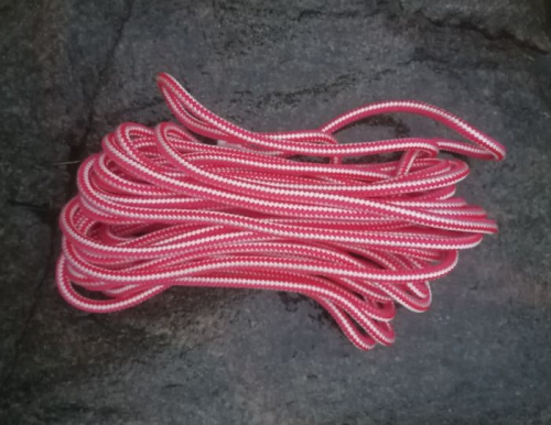 Веревка (шнур) красный-белый цена за 1 м - мин продажа 2 м 995826 фото 2
