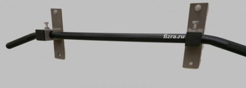 Перекладина для турника или тренажера d-27 мм загнутая черная 996271 фото 2