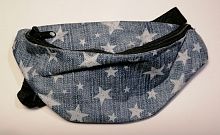 Сумка на пояс синяя со звездами 7983Д 25х13х6 см ЗФТС 997515
