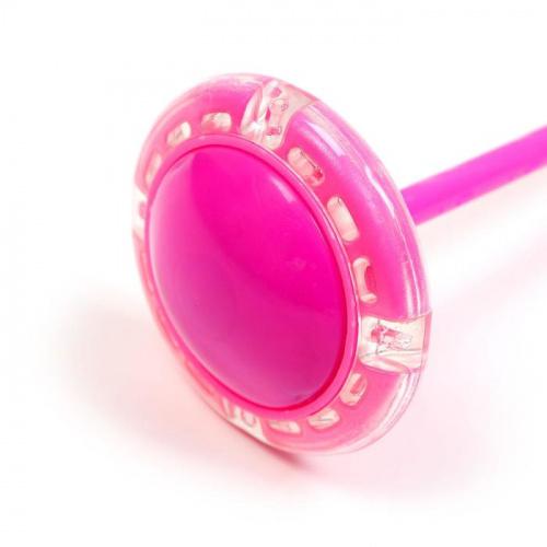 Скакалка (нейроскакалка) с колесом розовый 998877 фото 3