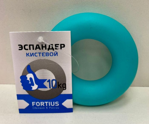 Эспандер кистевой 10 кг бирюзовый детский Fortius d-78 мм 997972 Эспандер кистевой 10 кг бирюзовый детский Fortius d-78 мм 997972