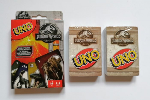 Игра настольная "UNO" Уно для детей 7+ Парк Юрского периода 02708